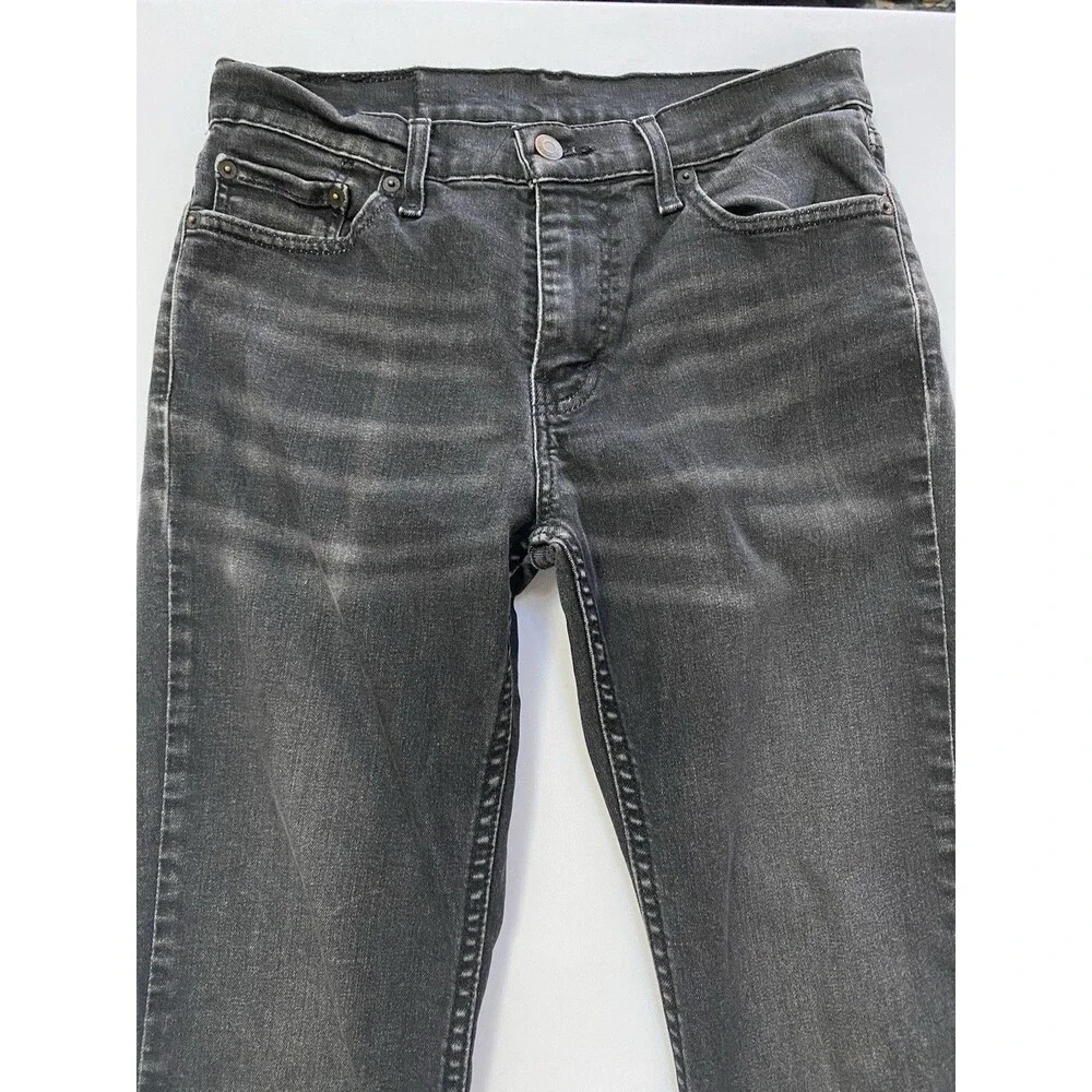 Levi's 511 Slim Fit Jeans Men's 30x32 Faded Black Gray WaterLess Denim Stretch